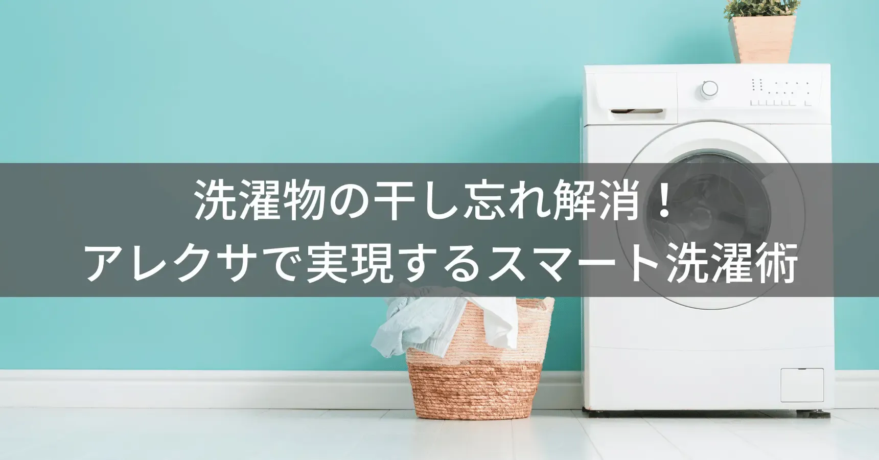 洗濯物の干し忘れとサヨナラ!アレクサで実現するスマートな洗濯術