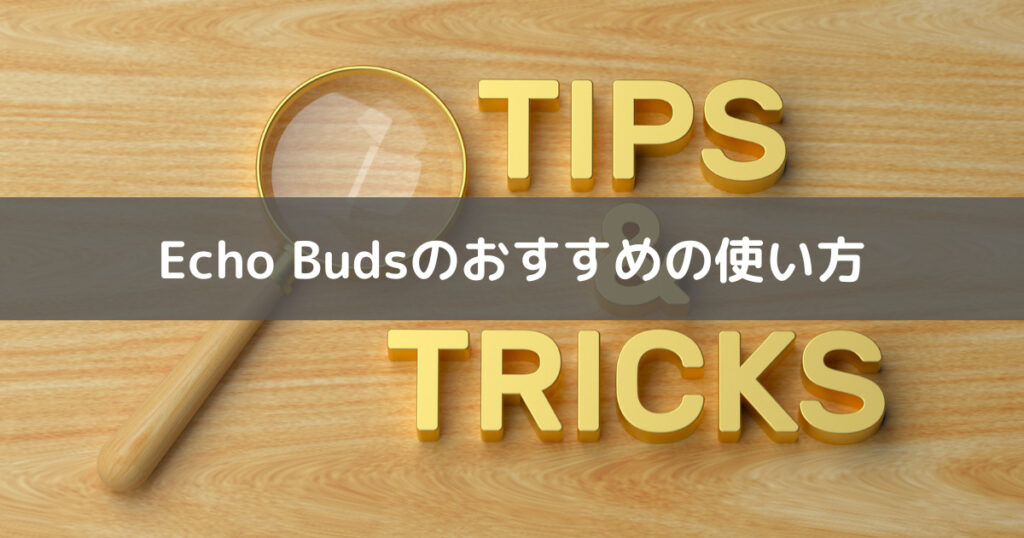 Echo Budsのおすすめ使い方を示す画像