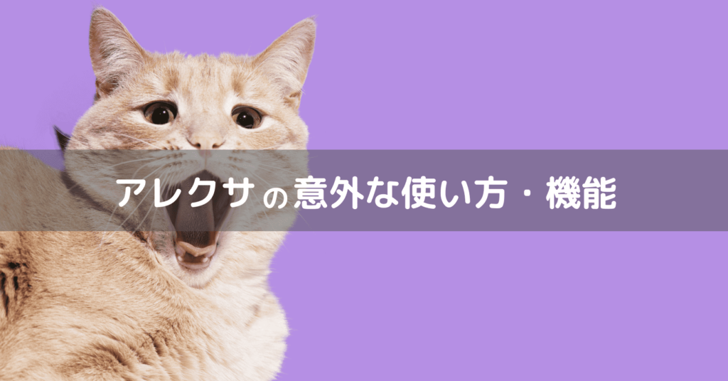 アレクサのおもしろい使い方
