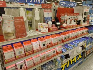 SwitchBot製品のヨドバシカメラ店頭展示
